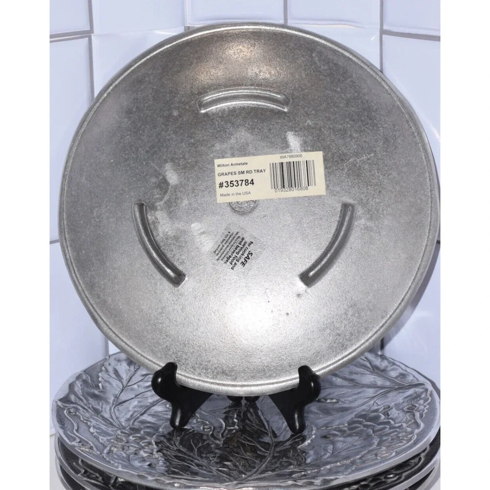 Wilton Armetale Holloware Pewter GARDEN PATH Serving Plates 11